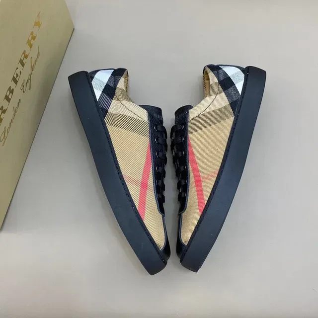 Burberry House Check Beige Black Red লাইফস্টাইল স্নিকার 7