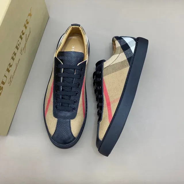 Burberry House Check Beige Black Red লাইফস্টাইল স্নিকার 9