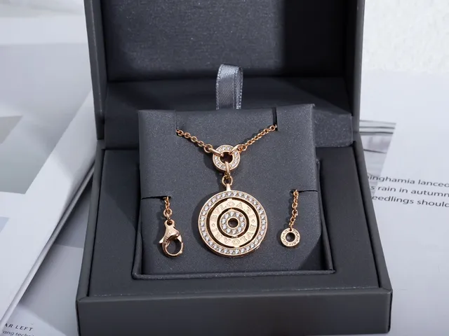 Bvlgari B.zero1 Concentric Pavé Rose Gold Necklace 3