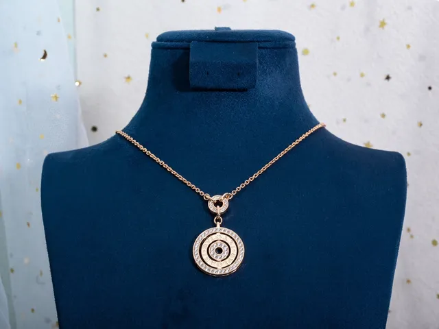 Bvlgari B.zero1 Concentric Pavé Rose Gold Necklace 6