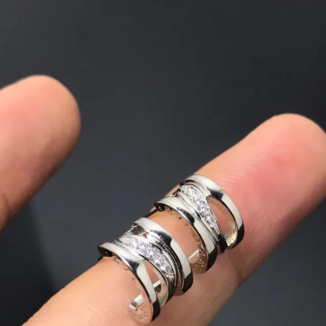 Bvlgari B.zero1 Rock Stacked Pavé Twisted Band Rings 3