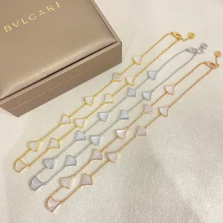 Bvlgari Divas’ Dream White Gold Fan-Shaped Inlays Fine Chain Construction Bracelet