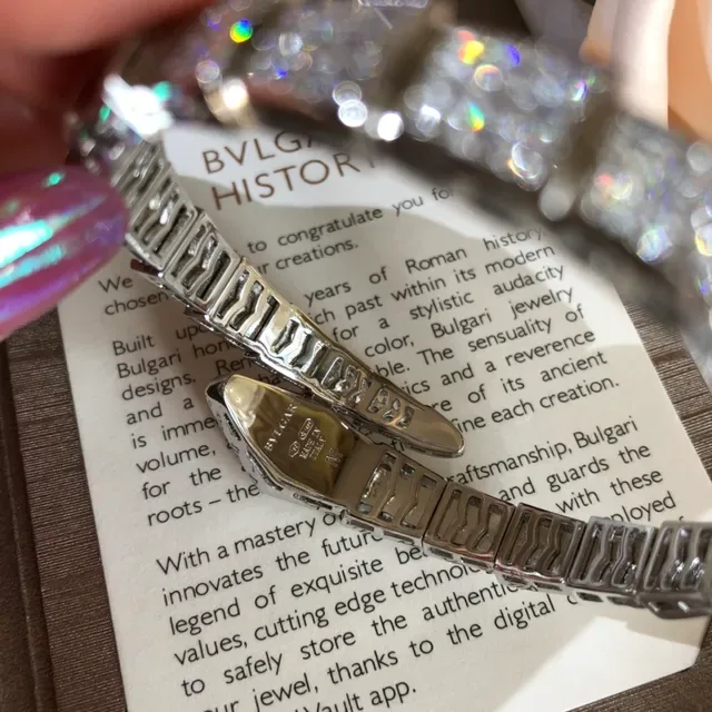 Bvlgari Serpenti Pavé Diamond Articulated Snake Bracelet 6