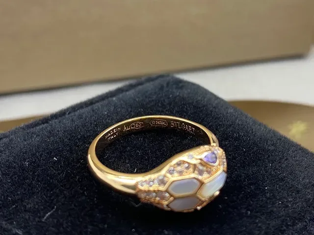 Bvlgari Serpenti Snake-Head Pavé Diamond and Gemstone Rings 3