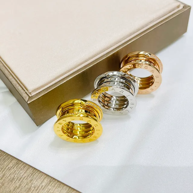 Bvlgari Tubogas Multi-Band Pavé Diamond Ring 2