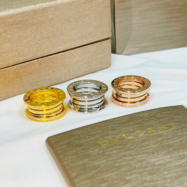 Bvlgari Tubogas Multi-Band Pavé Diamond Ring 3