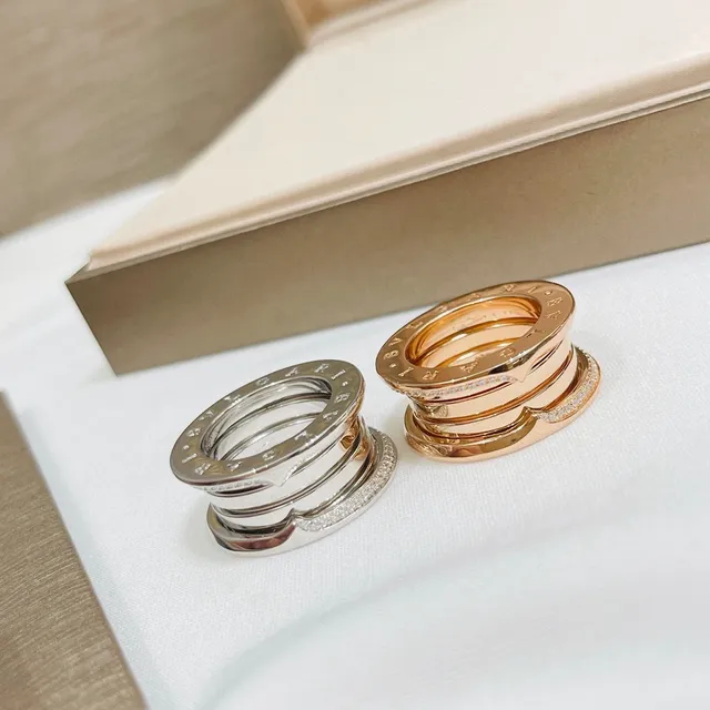 Bvlgari Tubogas Multi-Band Pavé Diamond Ring 4