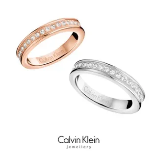 Calvin Klein পালিশড রোজ গোল্ড এঙ্গ্রেভড ব্যান্ড রিং 3