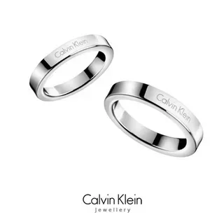 Calvin Klein পালিশড রোজ গোল্ড এঙ্গ্রেভড ব্যান্ড রিং 5