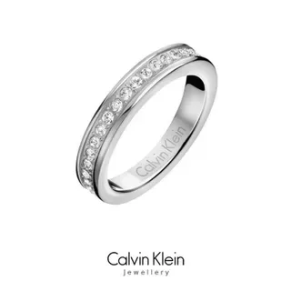 Calvin Klein পালিশড রোজ গোল্ড এঙ্গ্রেভড ব্যান্ড রিং 6