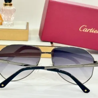 Cartier أسلوب الطيار عدسة متدرجة نظارات شمسية