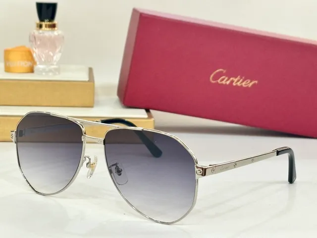 Cartier Lentes de Sol Estilo Aviador con Lente Gradiente 6
