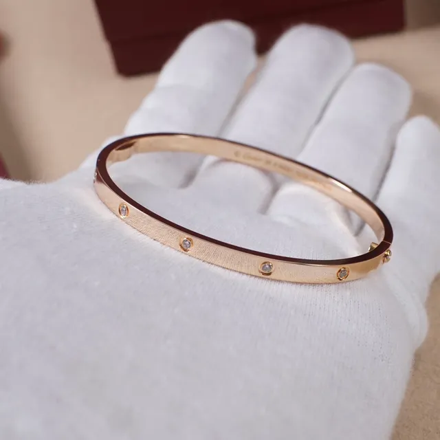 Cartier Juste un Clou Gold Bezel-Set Stone Bracelet 8