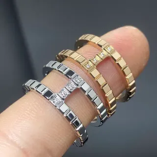Cartier Juste un Clou Linked Pavé-Set Stackable আঙটি