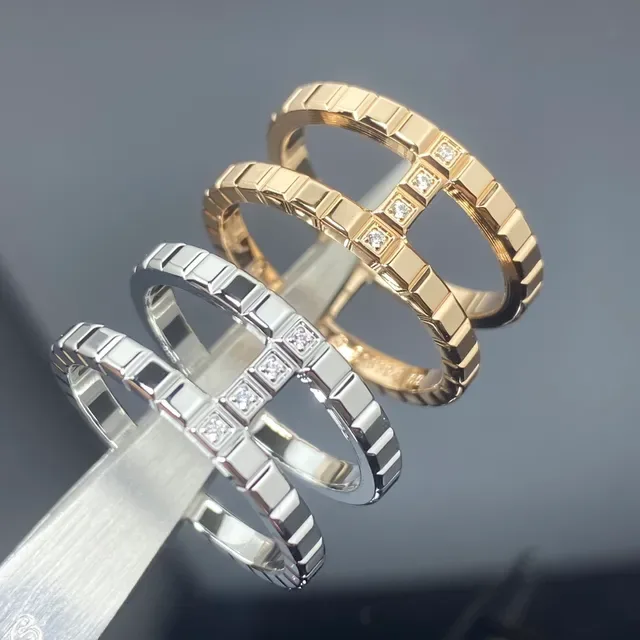 Cartier Juste un Clou Linked Pavé-Set Stackable Rings 4