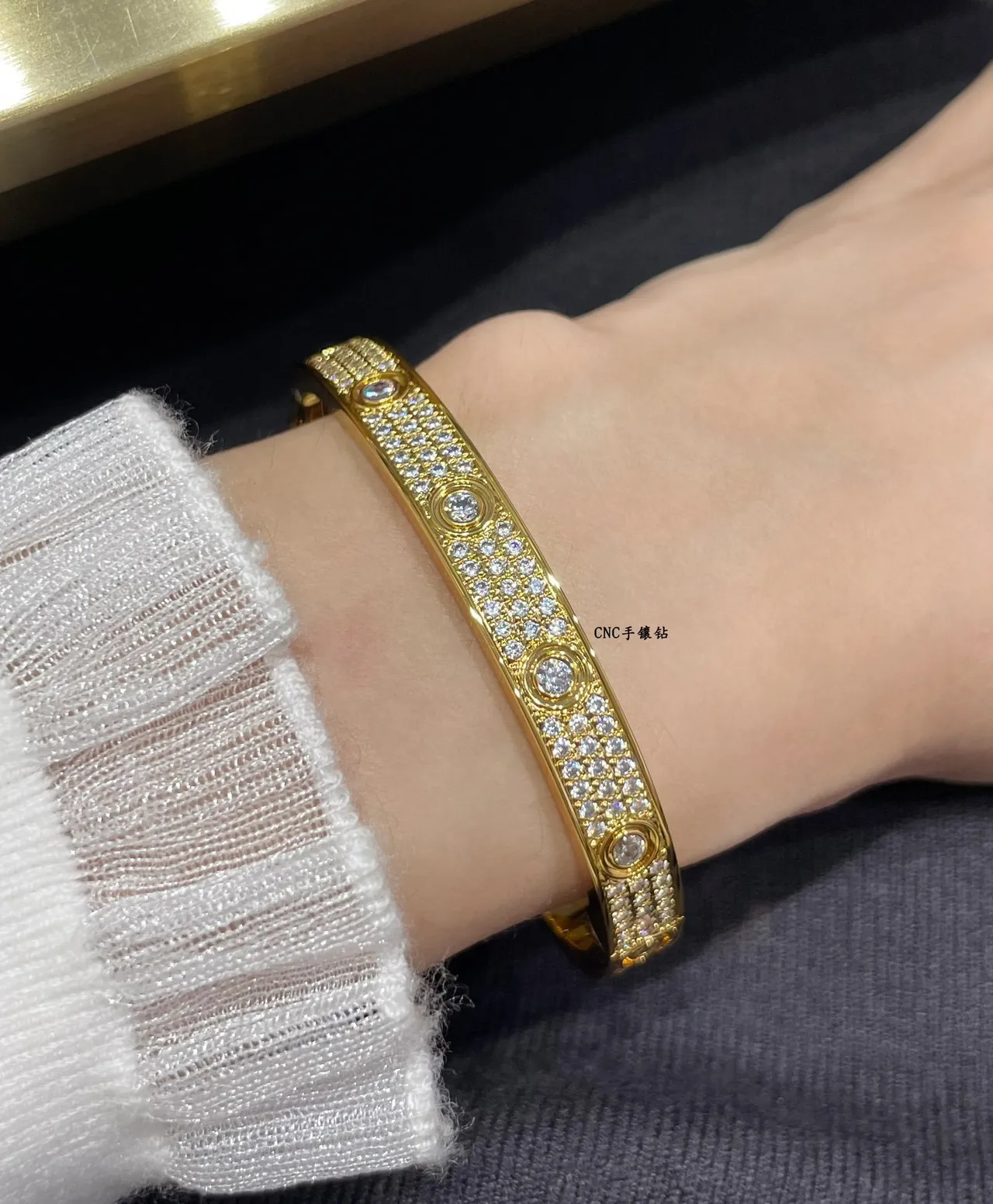 Cartier Juste un Clou Pavé Diamond bracelete rígido 6