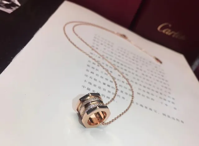 Cartier Juste un Clou Pavé Hexagonal Pendant Necklace 6