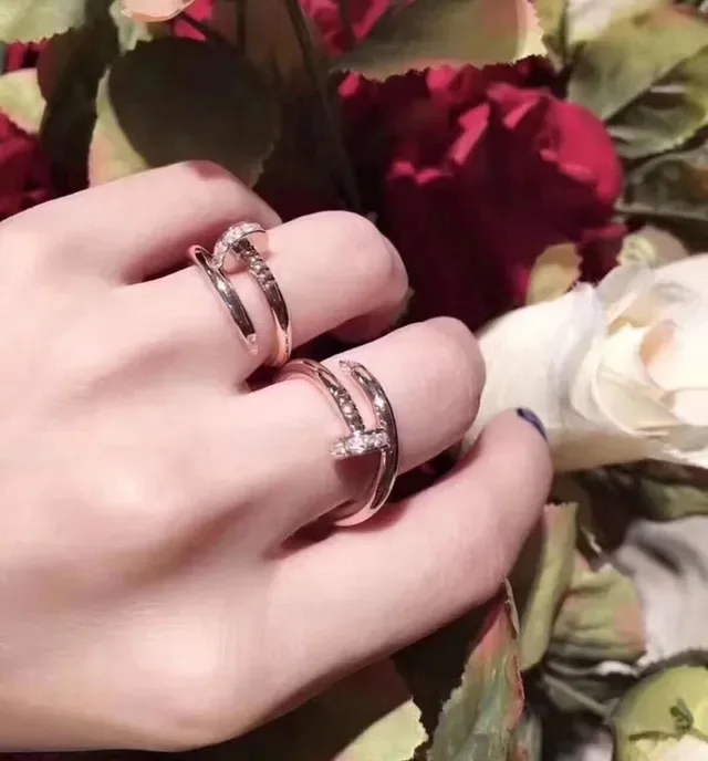 Cartier Juste un Clou Rose Gold Pavé Diamond Ring 2