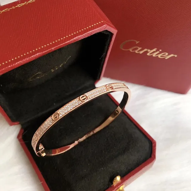 Cartier Love Braceletes com Bisagra de Motivo de Parafuso Pavé-Set 2