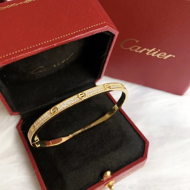 Cartier Love Braceletes com Bisagra de Motivo de Parafuso Pavé-Set 3
