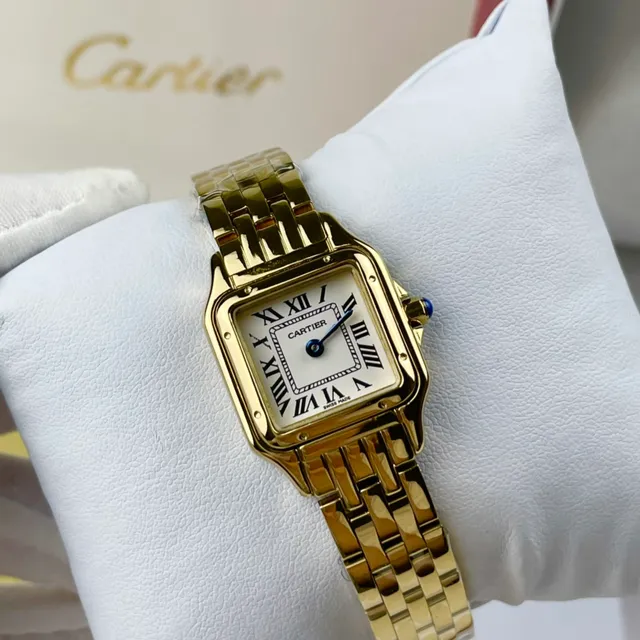 Cartier Panthère de Cartier Gold Tone White Dial Mechanical Watch 5