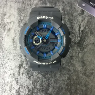Casio Baby-G Gray and Blue Analog-Digital Sports Watch