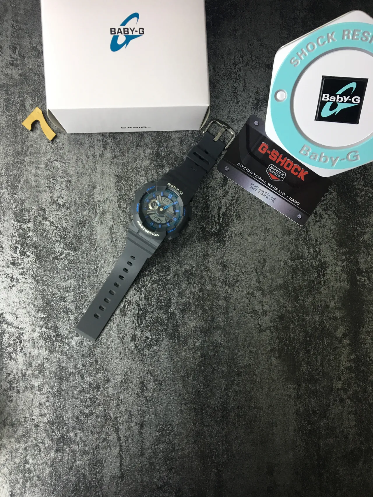 Casio Baby-G 灰色和蓝色 模拟数字 运动手表 6