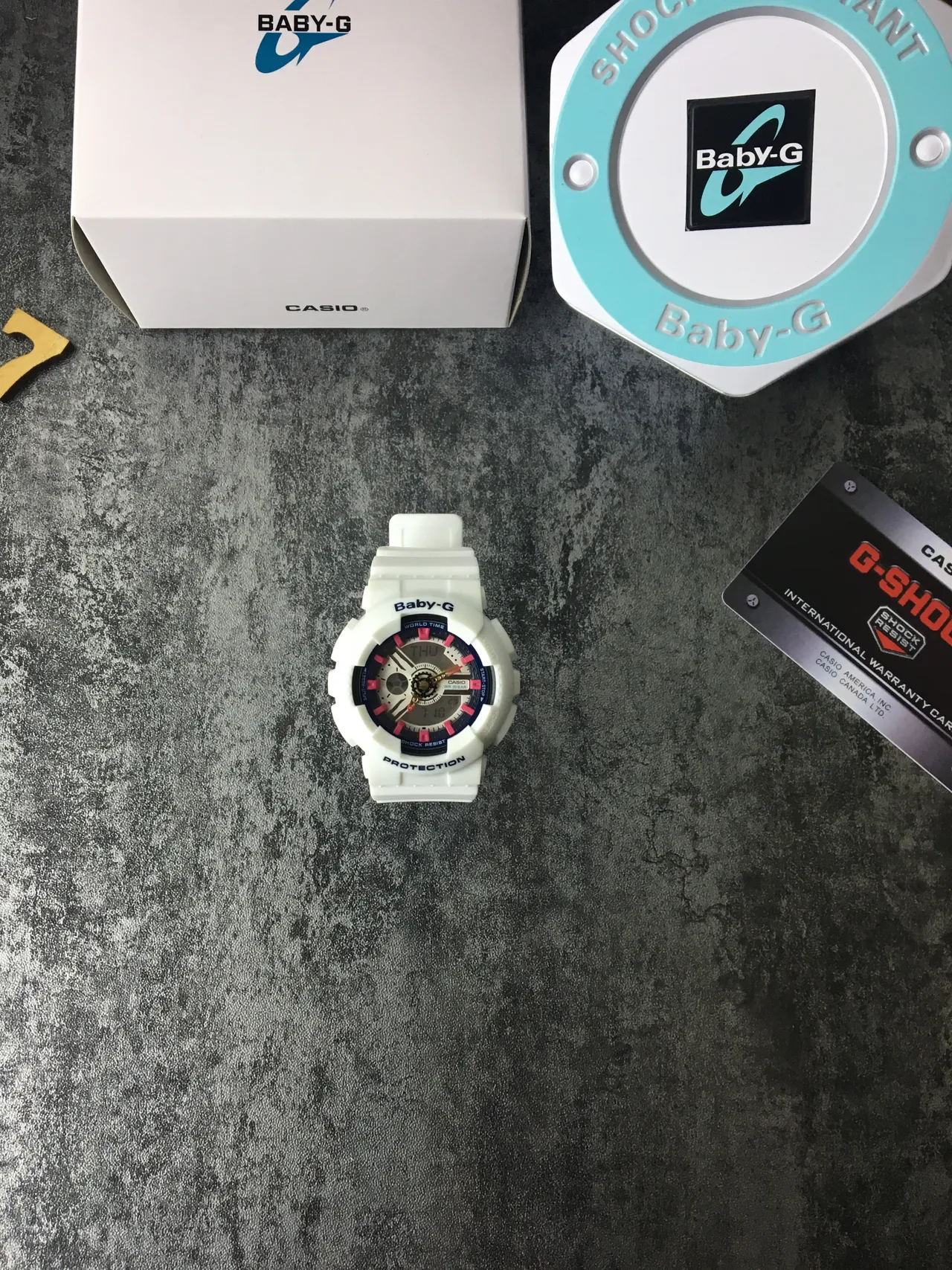 Casio Baby-G White Pink Rugged Analog-Digital Resin Case Watch 2
