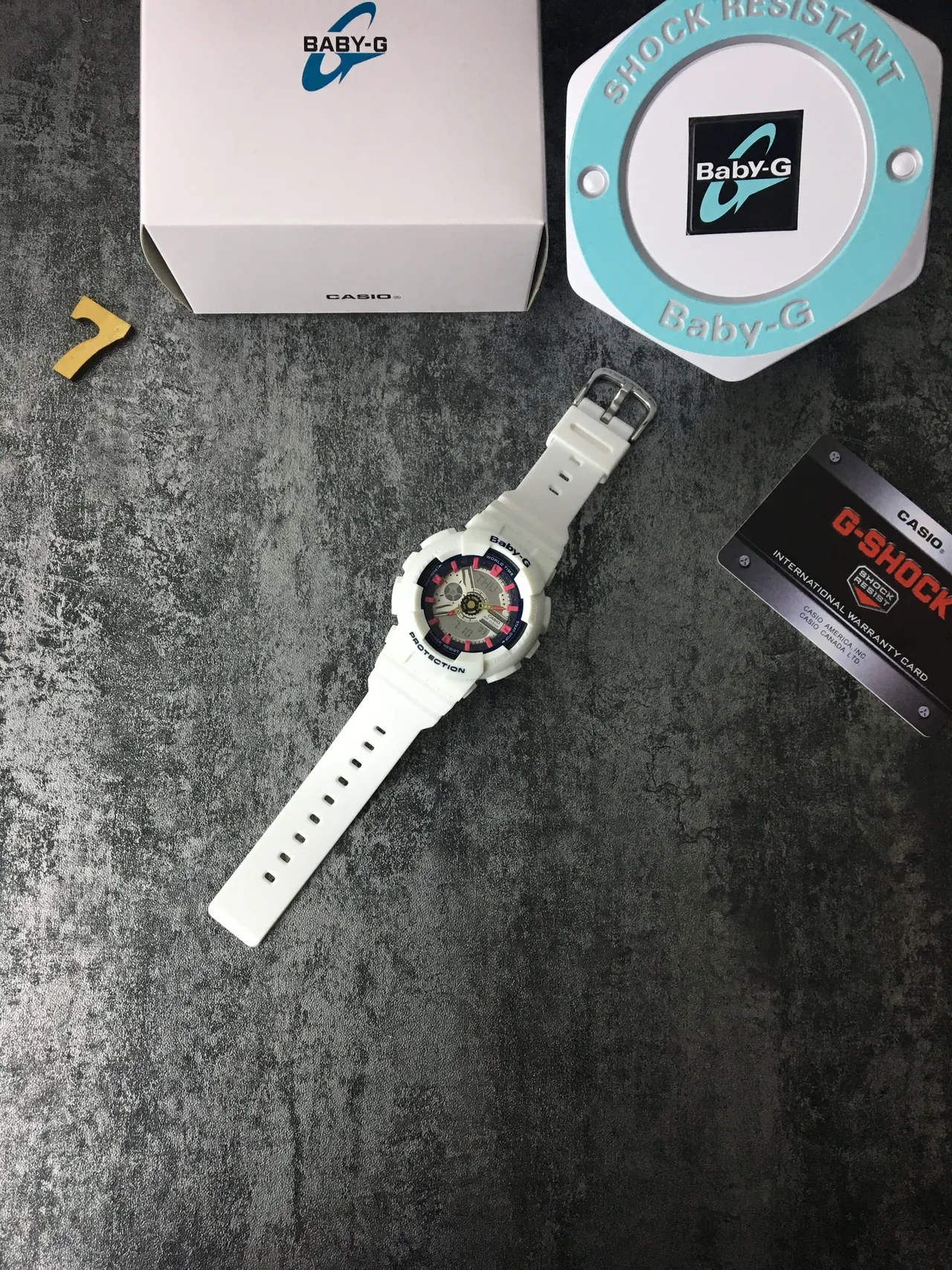 Casio Baby-G White Pink Rugged Analog-Digital Resin Case Watch 6