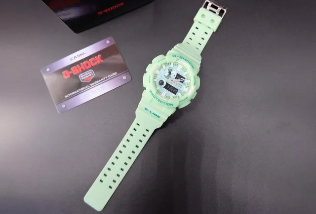 Casio G-Shock G-Lide Vert Menthe Analogique-Digital Montre Sport 3