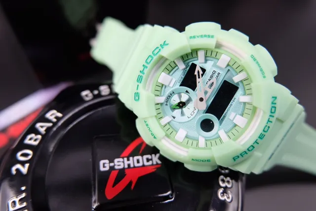 Casio G-Shock G-Lide Vert Menthe Analogique-Digital Montre Sport 6