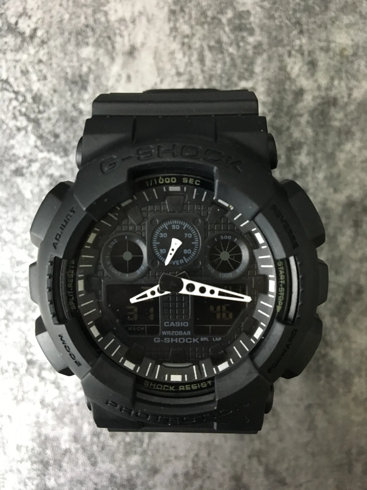 Casio G-Shock GA-100 Black Analog-Digital Sports Watch 2