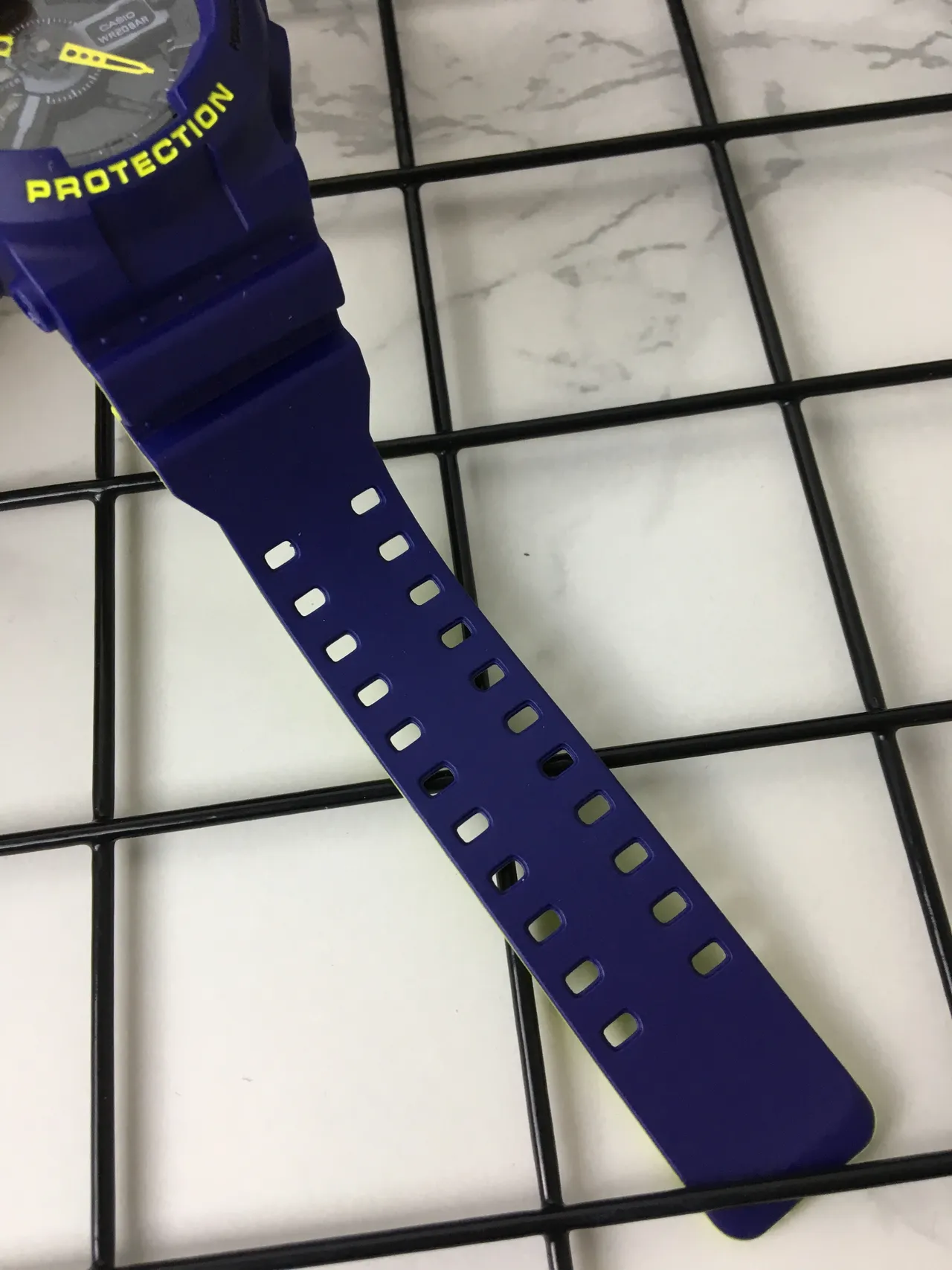 Casio G-Shock GA-100 Blue and Yellow Sports Watch 5