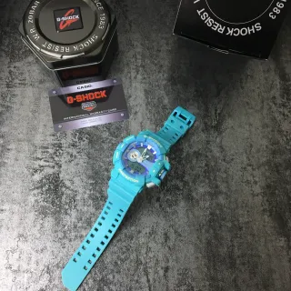 Casio G-Shock GA-100 Series 青绿树脂运动手表