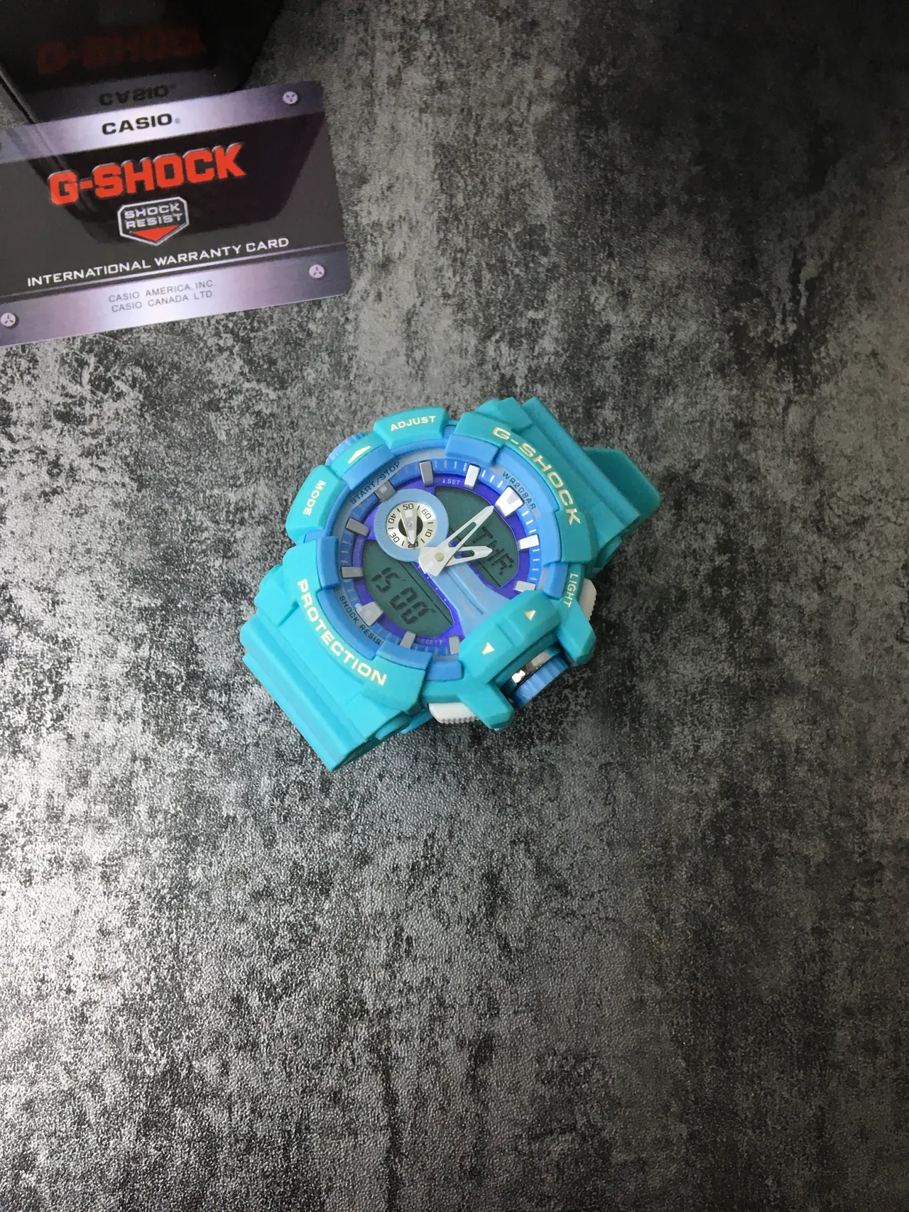 Casio G-Shock GA-100 Série Relógio Esportivo de Resina Turquesa 2
