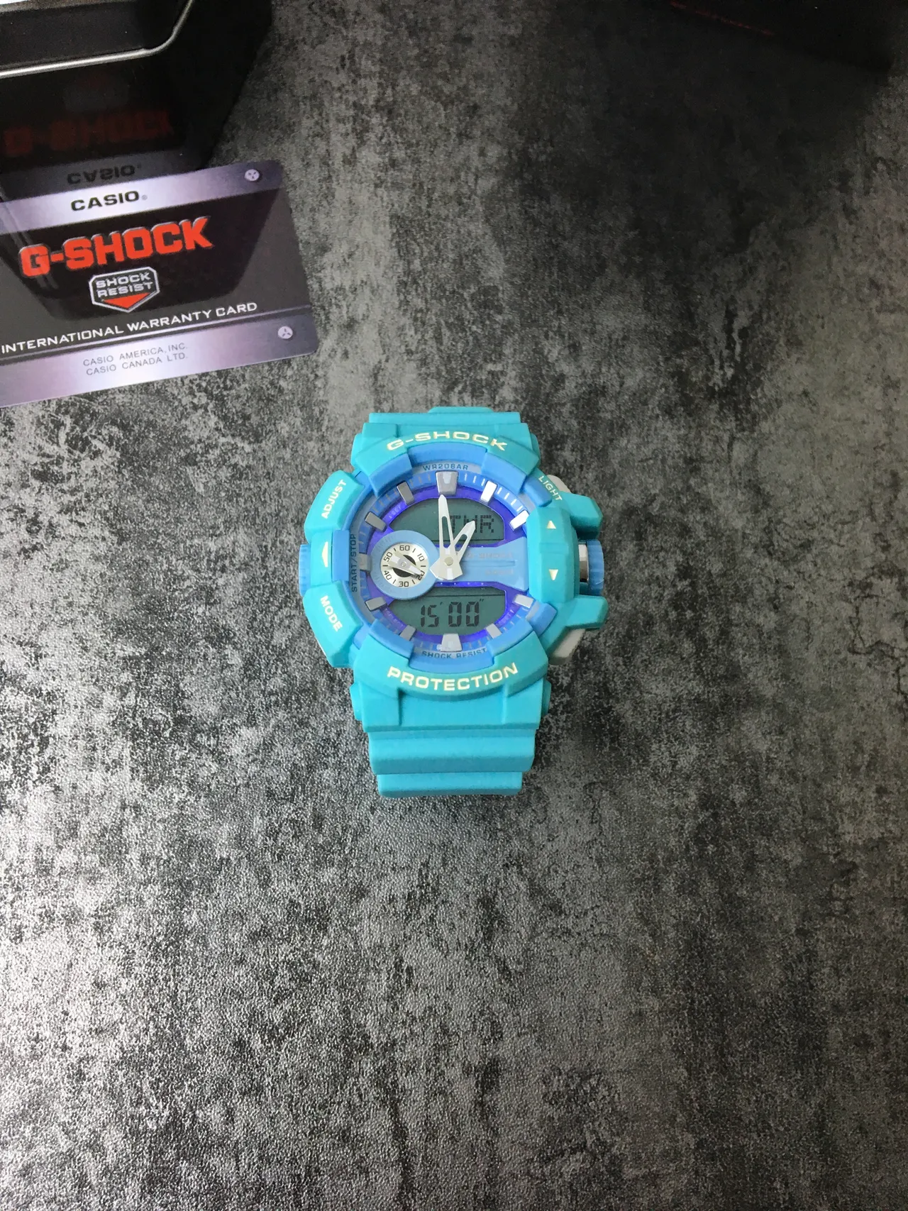 Casio G-Shock GA-100 Série Relógio Esportivo de Resina Turquesa 3