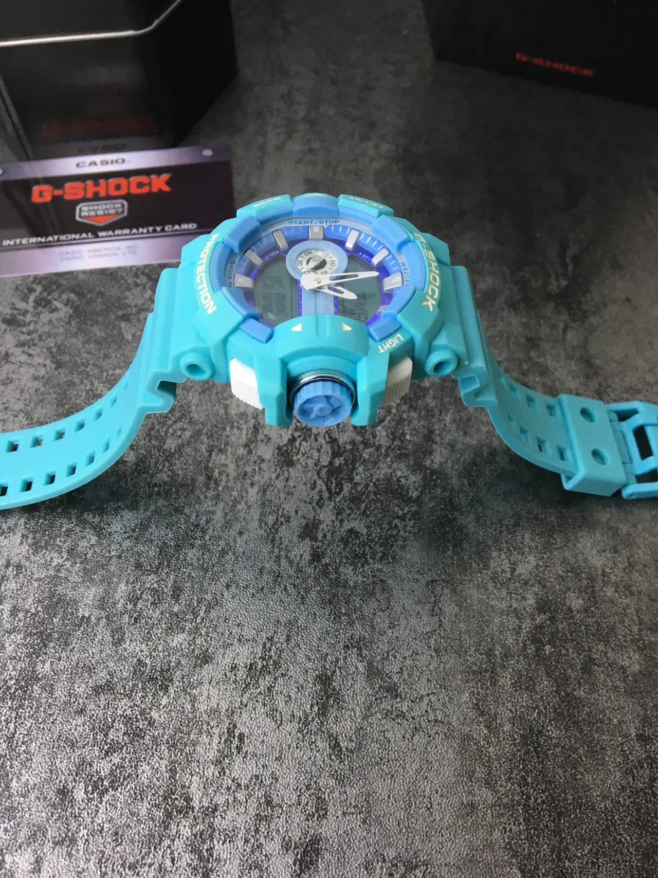 Casio G-Shock GA-100 Série Relógio Esportivo de Resina Turquesa 6