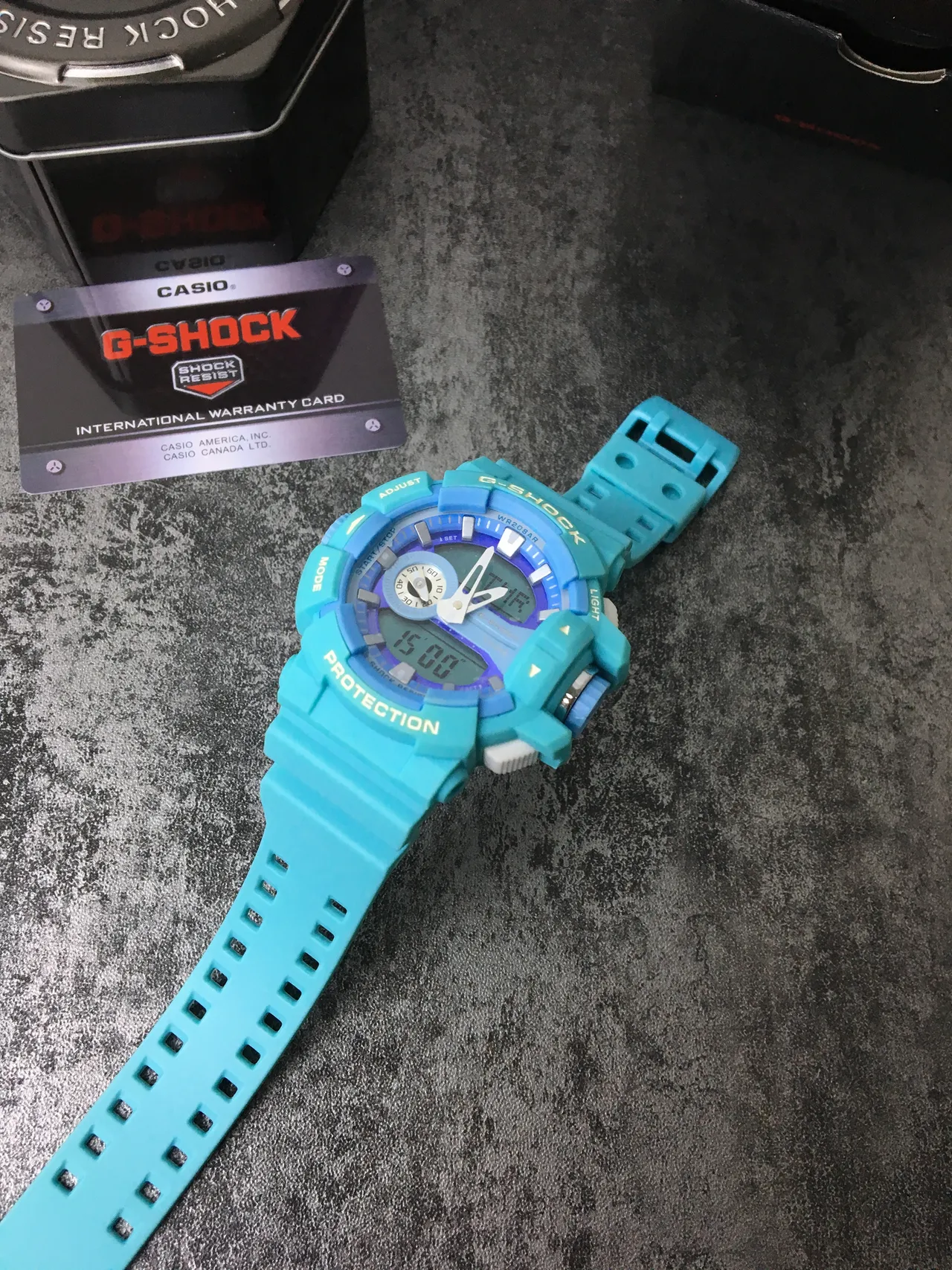 Casio G-Shock GA-100 Série Relógio Esportivo de Resina Turquesa 7