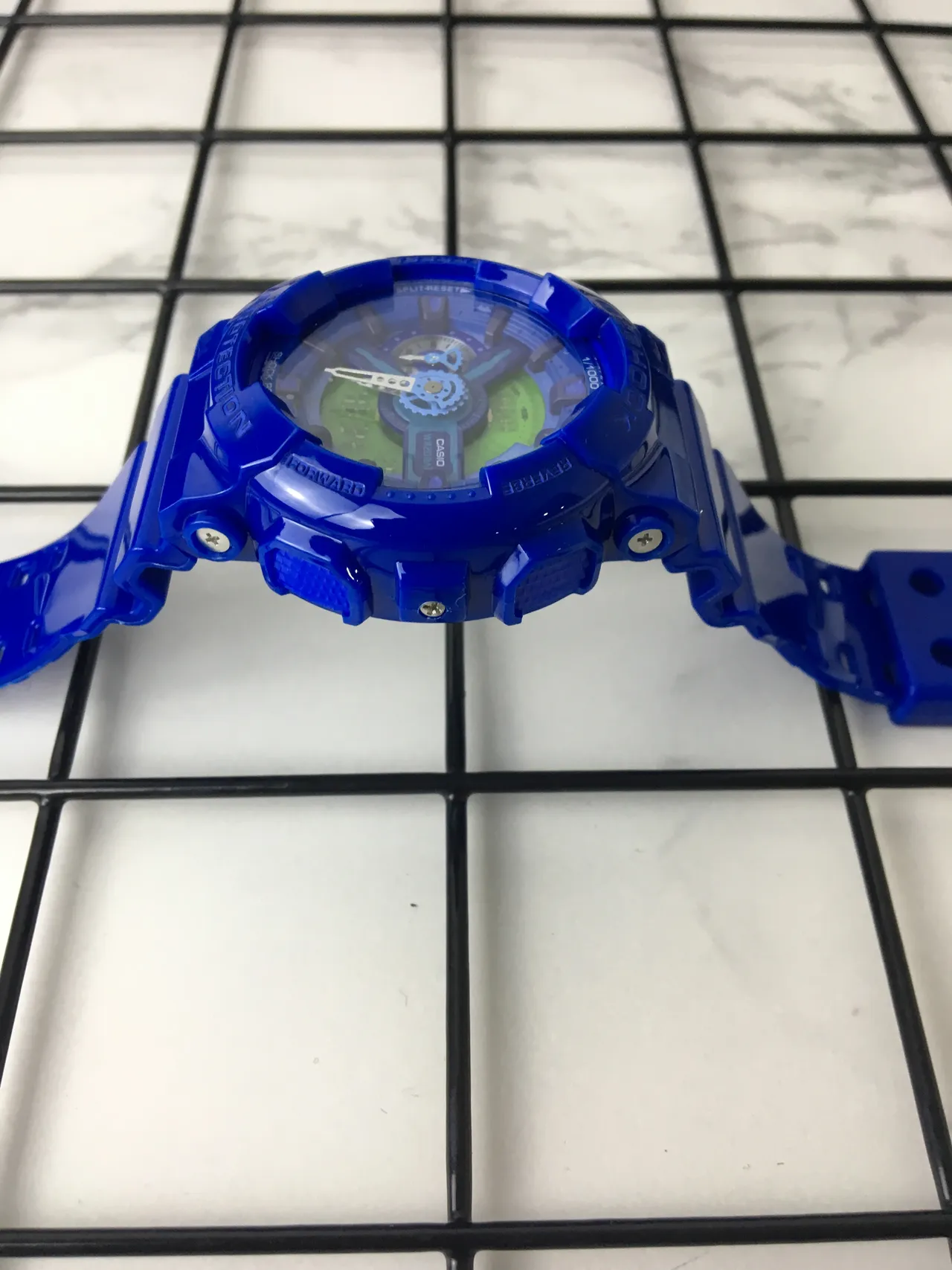 Casio G-Shock GA-110 半透明蓝色酸橙绿色运动手表 5