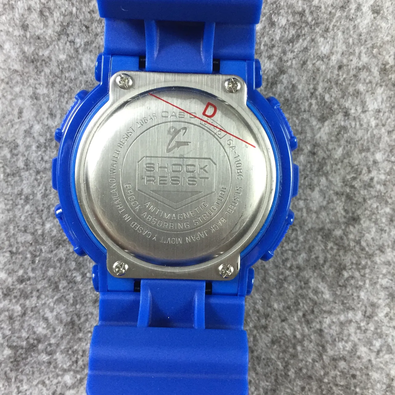 Casio G-Shock GA-110 半透明蓝色酸橙绿色运动手表 9