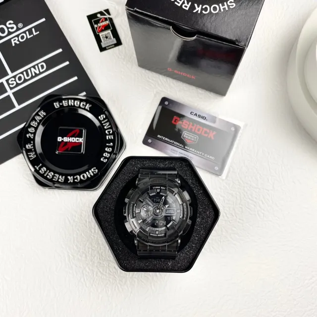 卡西欧 G-Shock GA-110 半透明烟灰色 运动手表 6
