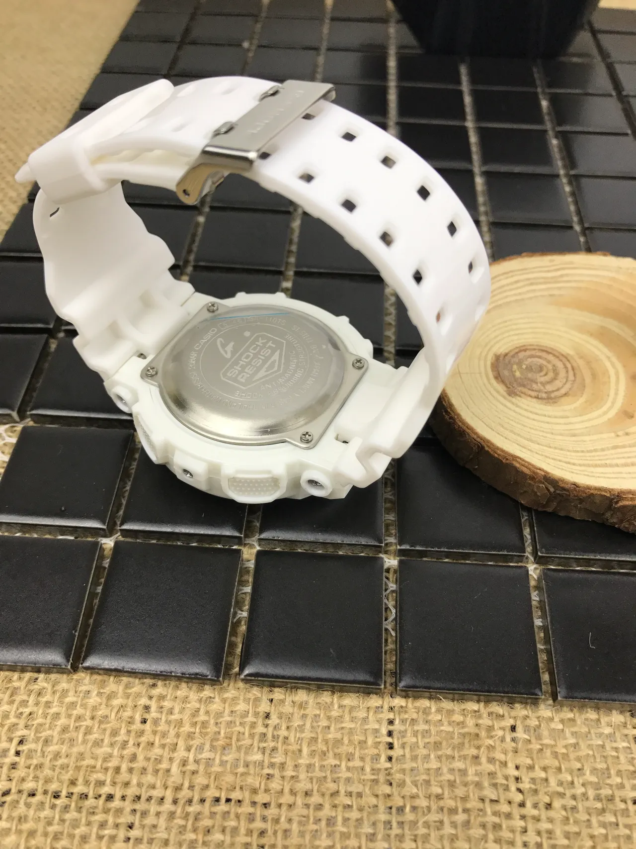 Casio G-Shock GA-110 White and Pink Sports Watch 7