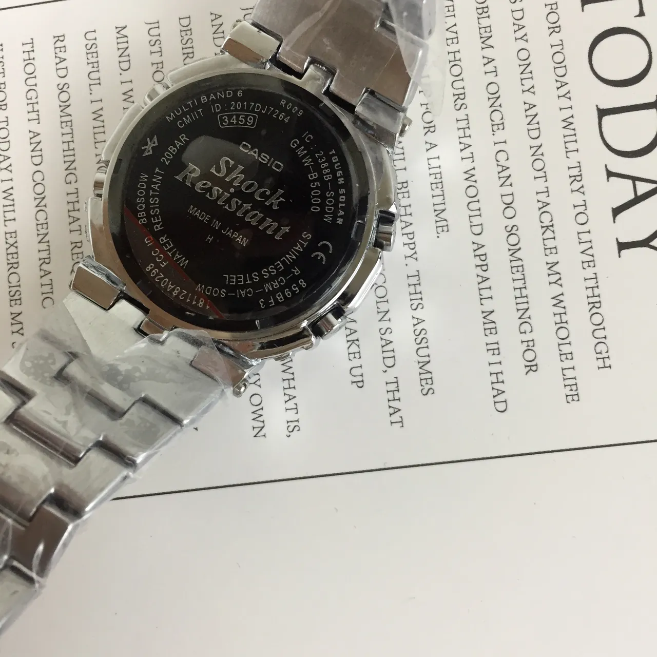 Casio G-Shock GM-B2100 Prata Aço Inoxidável Relógio Esportivo 6
