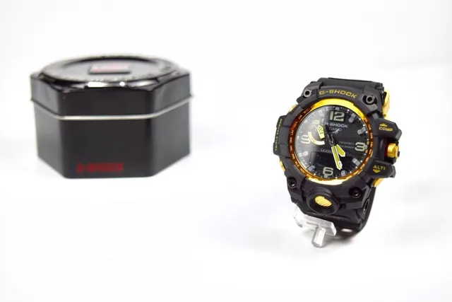 Casio G-Shock Mudmaster काला भूरा कठोर बहु-सेंसर केस कामोफ्लाज पट्टा घड़ी 2