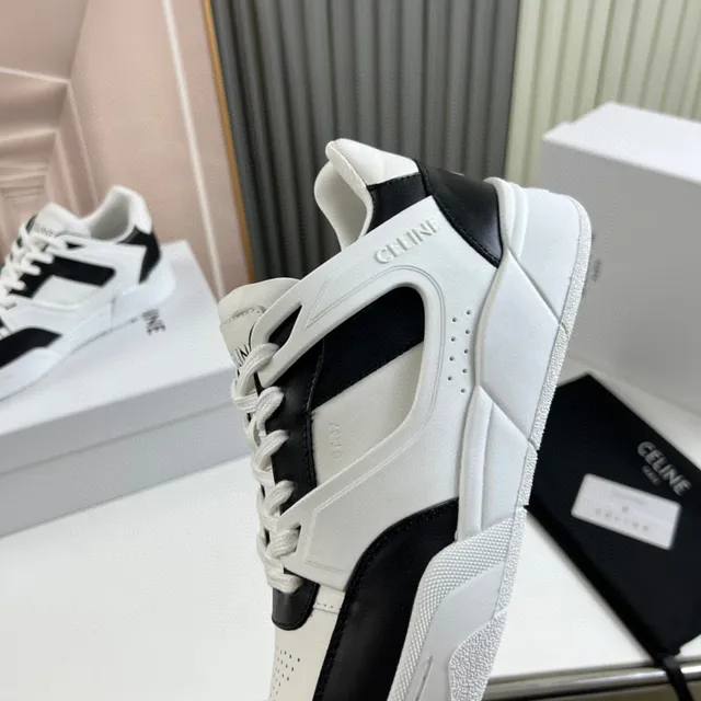 Celine CT-01 Z Trainer सफेद और काला लाइफस्टाइल स्नीकर 3