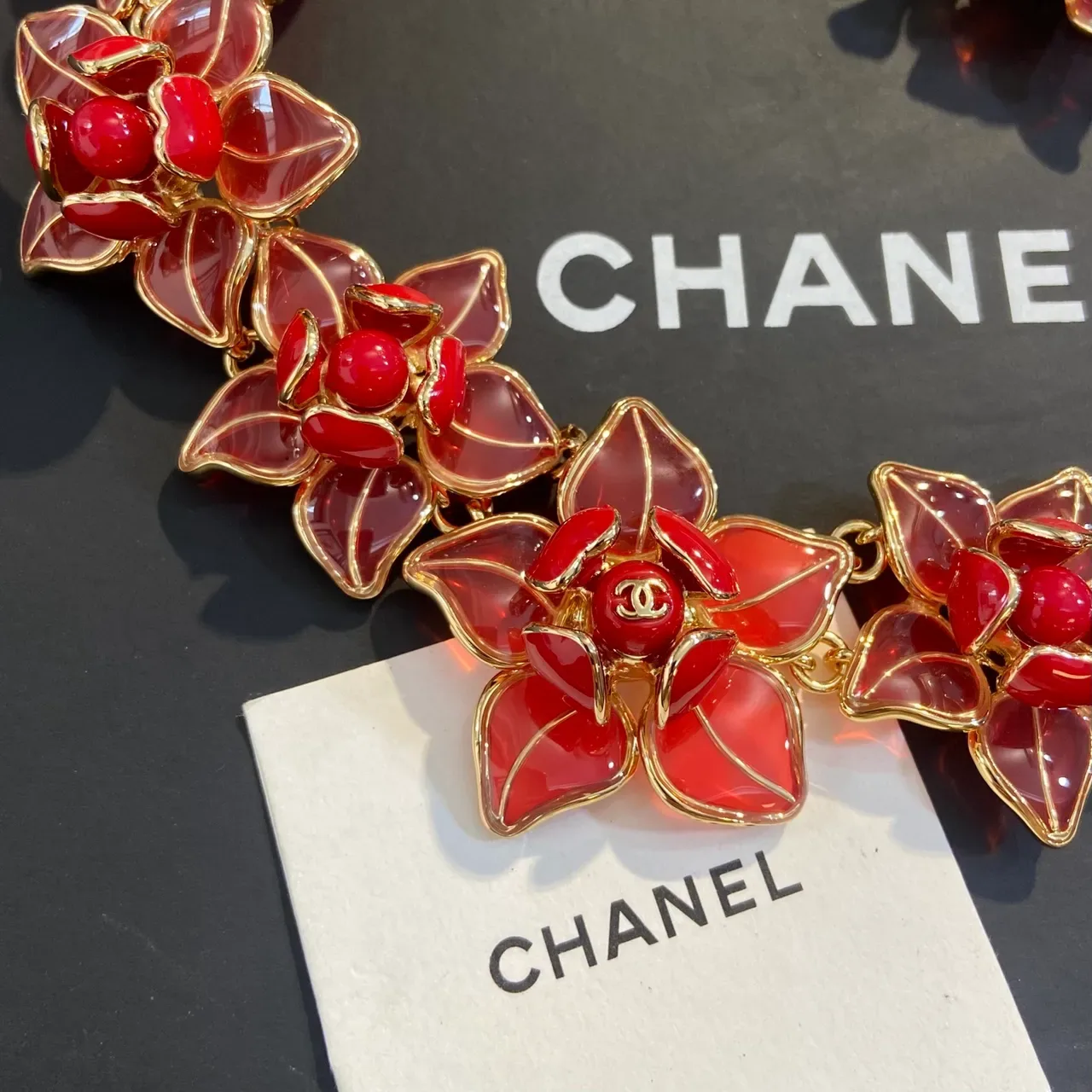 Chanel Choker Floral Émail et Pierre 4