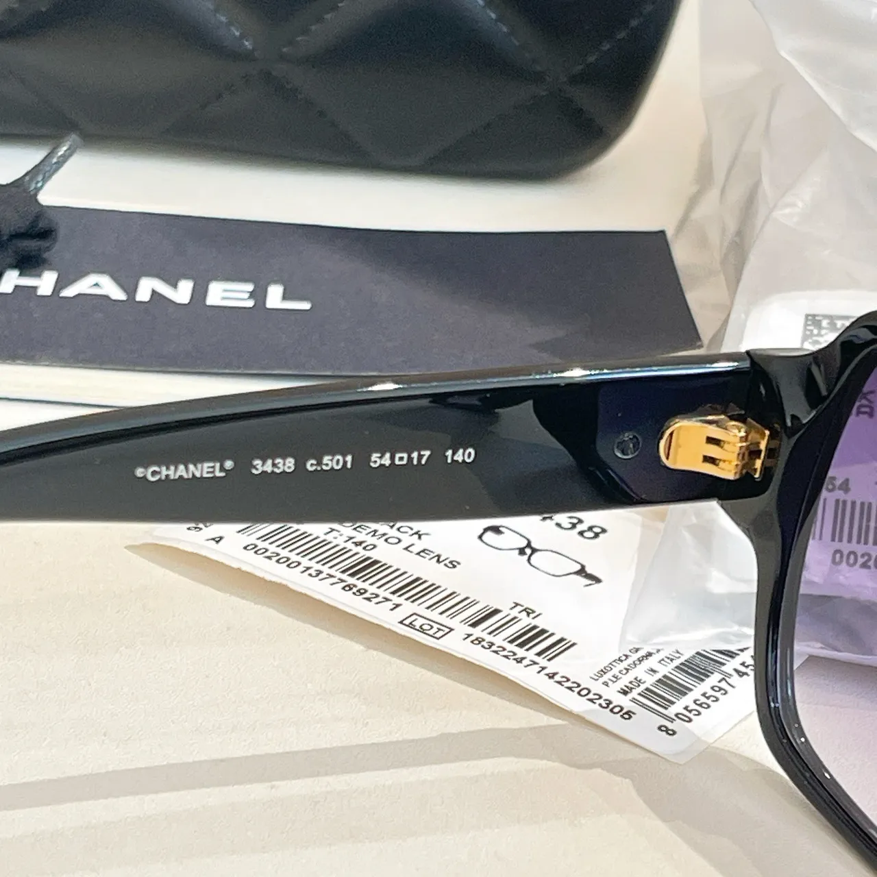 Chanel OCH3438 نظارات شمسية مربعة أسيتات تدرج 7