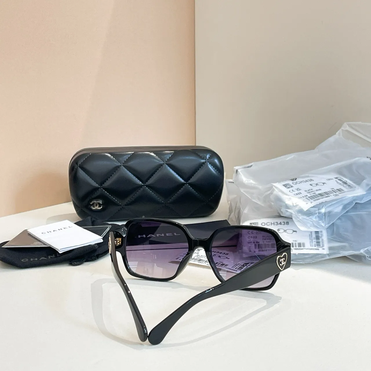 Chanel OCH3438 نظارات شمسية مربعة أسيتات تدرج 8
