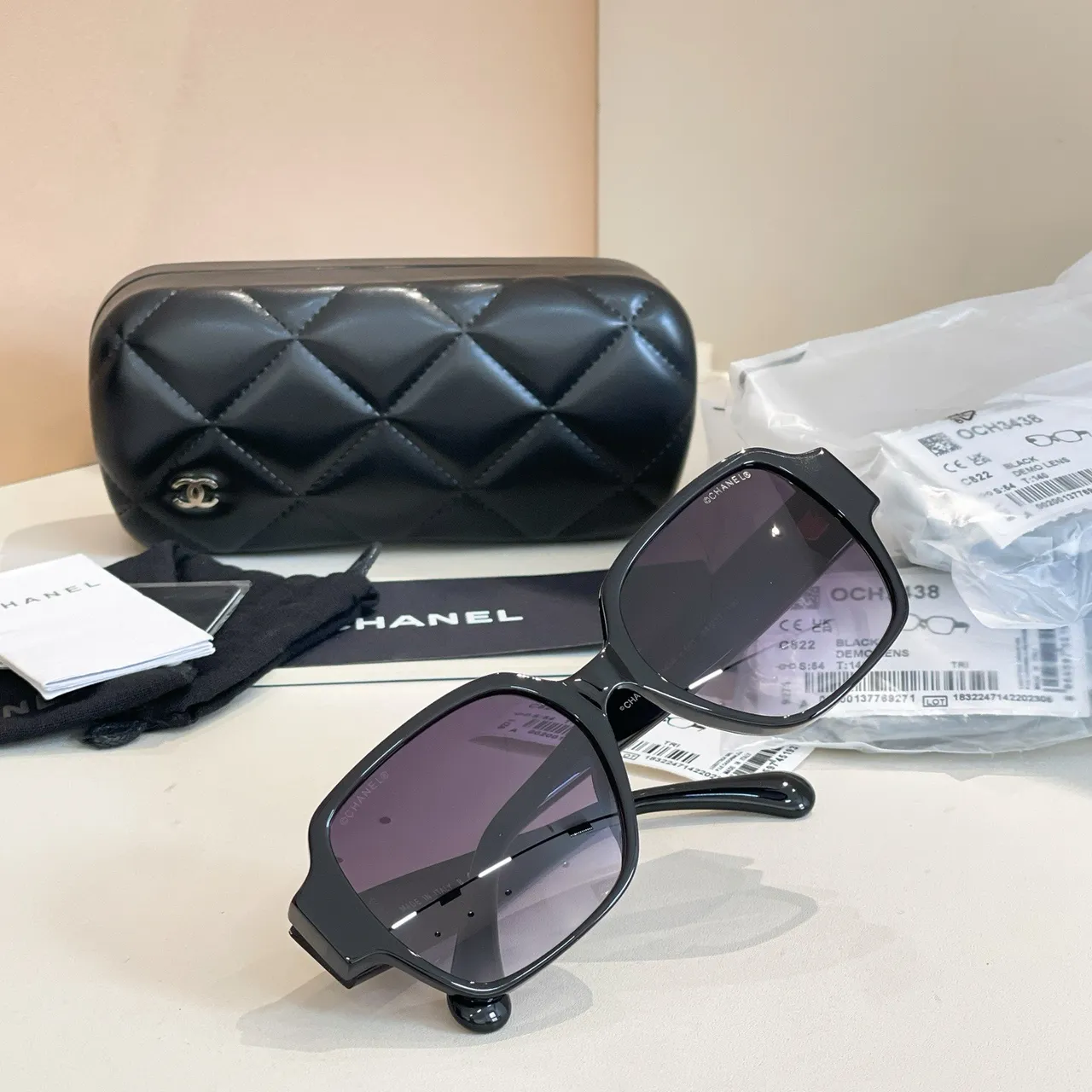Chanel OCH3438 نظارات شمسية مربعة أسيتات تدرج 9