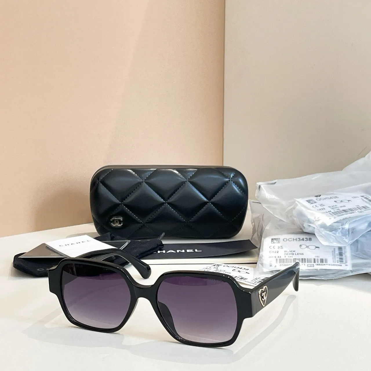 Chanel OCH3438 نظارات شمسية مربعة أسيتات تدرج 10